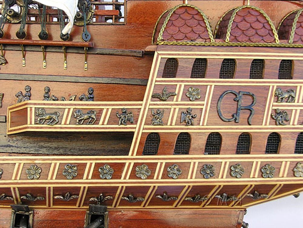 Aldo Hobbies & Creative Arts> Collectibles> Scale Model HMS Sovereign Of The Seas Royal Navy Tall Ship X Large One of a Kind Wood Model Ship Assembled