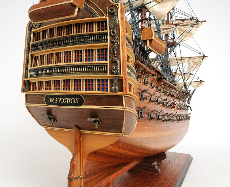 ALDO Hobbies & Creative Arts> Collectibles> Scale Model HMS Victory Admiral Nelson Flagship Tall Ship Large Sailboat Exclusive Edition Wood Model Assembled