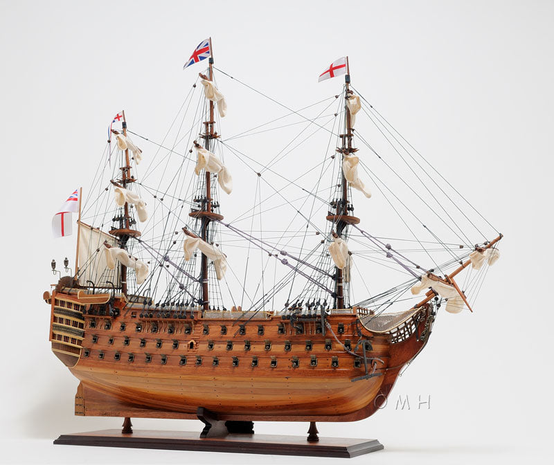ALDO Hobbies & Creative Arts> Collectibles> Scale Model HMS Victory Admiral Nelson Flagship Tall Ship Large Sailboat Exclusive Edition Wood Model Assembled