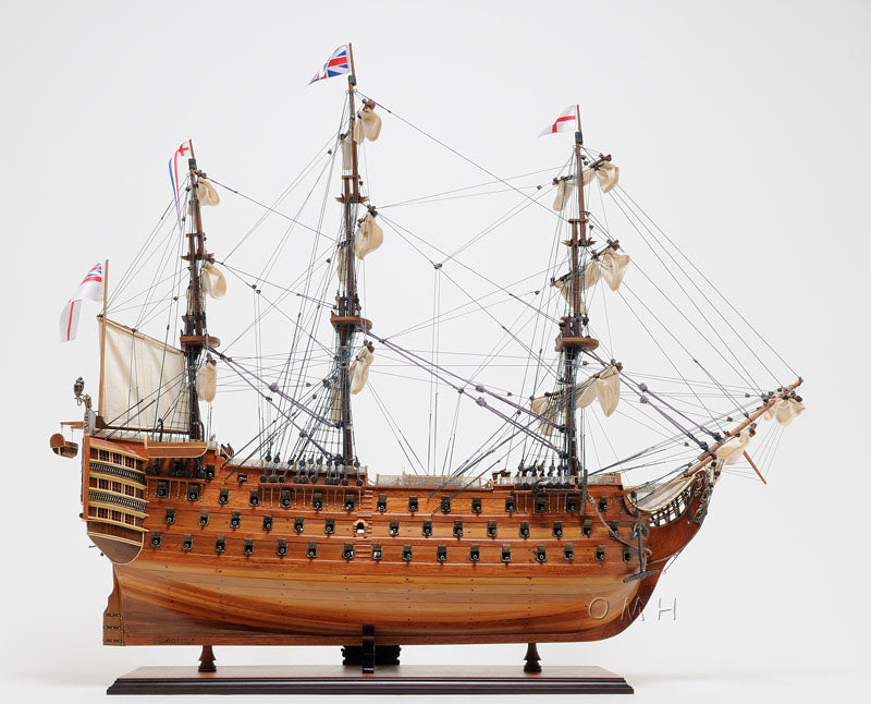 ALDO Hobbies & Creative Arts> Collectibles> Scale Model HMS Victory Admiral Nelson Flagship Tall Ship Large Sailboat Exclusive Edition Wood Model Assembled