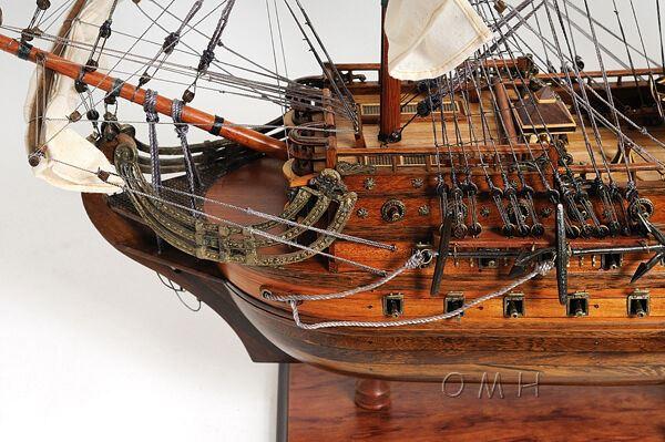 ALDO Hobbies & Creative Arts> Collectibles> Scale Model L: 40 W: 13.75 H: 39.25 Inches / NEW / Wood San Felipe Spanish Armada Galleon Large Tall Ship Exclusive Edition Large Wood Model Sailboat Assembled  With Table Top Display Case