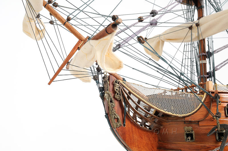 ALDO Hobbies & Creative Arts> Collectibles> Scale Model L: 40 W: 13.75 H: 69 Inches / Brown / Wood HMS Victory Admiral Nelson Flagship Tall Ship Large Sailboat Exclusive Edition Wood Model Assembled With Table Top Display Case