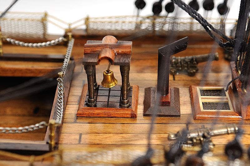 ALDO Hobbies & Creative Arts> Collectibles> Scale Model L: 40 W: 13.75 H: 69 Inches / Brown / Wood HMS Victory Admiral Nelson Flagship Tall Ship Large Sailboat Exclusive Edition Wood Model Assembled With Table Top Display Case