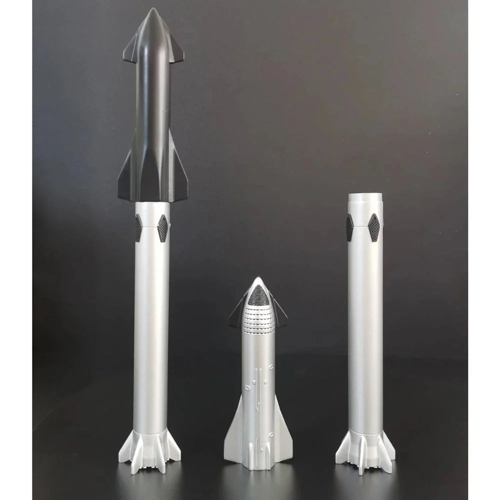 NASA SpaceX Starship Super Heavy Rocket Model Spacecraft Metal Alloy D ...