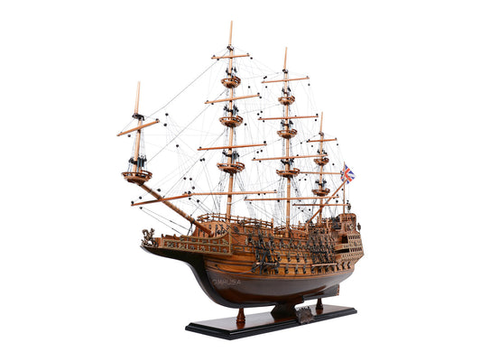 Aldo Hobbies & Creative Arts> Collectibles> Scale Model New / Wood / L: 35 W: 11.5 H: 32.5 Inches HMS Sovereign Of The Seas British Royal Navy Tall Ship Large E.E.  Wood Model Sailboat No Sales Assembled