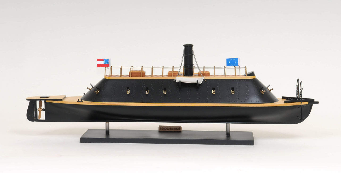 ALDO Hobbies & Creative Arts > Collectibles > Scale Models L: 38.5 W: 9.5 H: 16 Inches / NEW / wood C.S.S. Virginia Ironclad Steam Powered Ship Exclusive Edition Wood Model  Assembled with Display Case