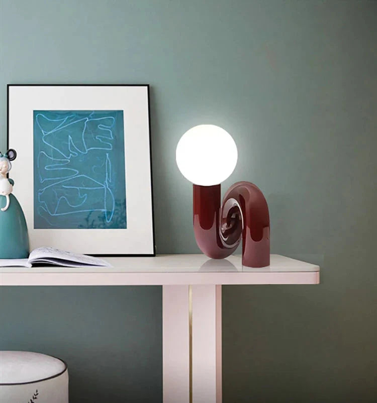 ALDO Home & Garden>Lamps> Lighting & Ceiling Fans Modern Tweested Shape Table Lamp