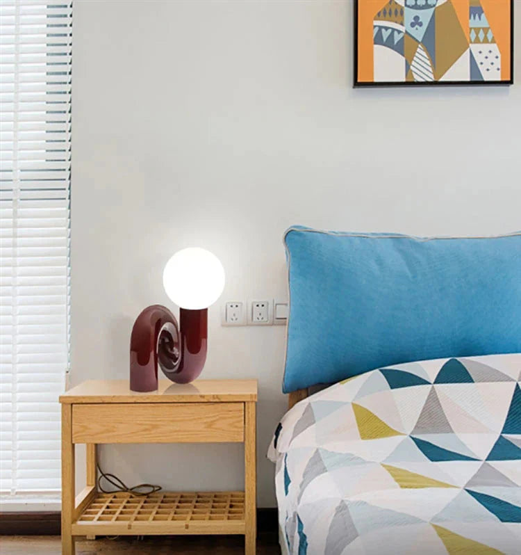 ALDO Home & Garden>Lamps> Lighting & Ceiling Fans Modern Tweested Shape Table Lamp