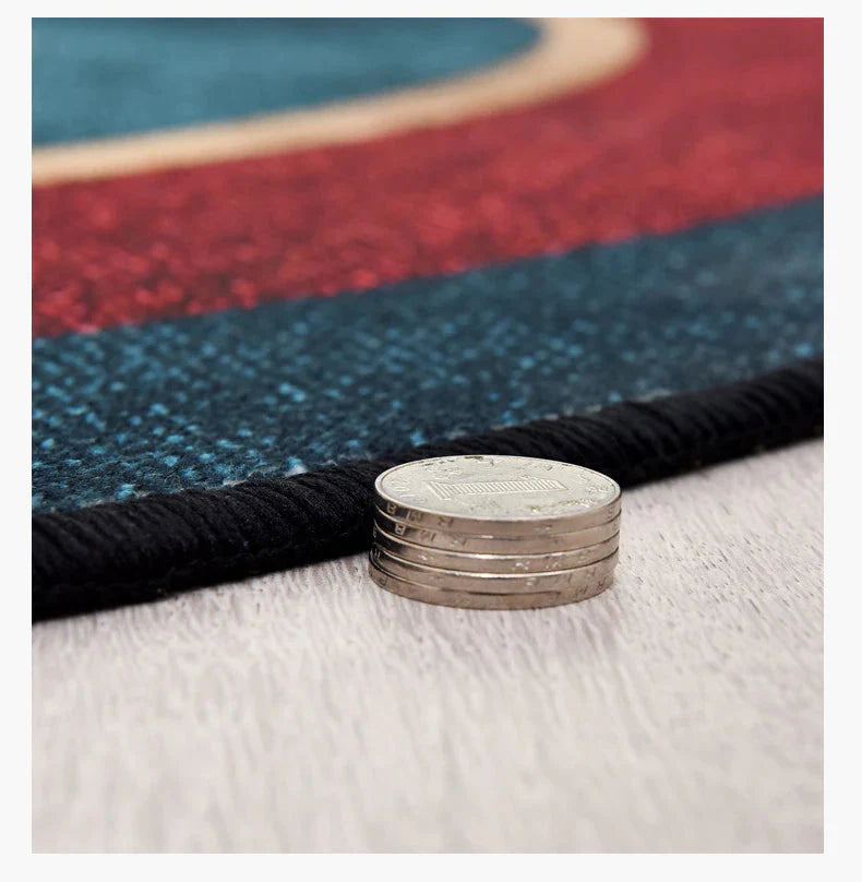 ALDO Home & Kitchen>Area Rugs>Carpet Luxury Art Far Eastern Style with Two Birds Non-Slip Round Rug Carpet
