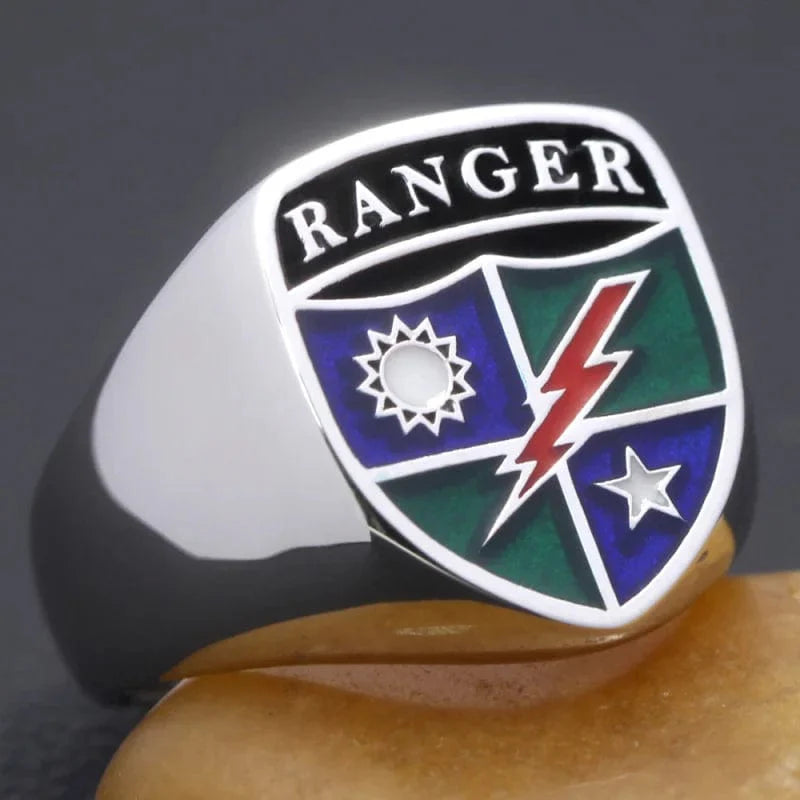 Rcr Regimental Rings United States Army Ranger Regiment 75th Genuvan Sterling Silver Ring ...