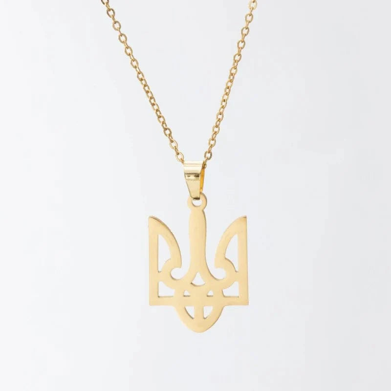 ALDO Jewelry Ukrainien National Symbol Slava Ukraine Pendant Necklace for Men  amd Woman