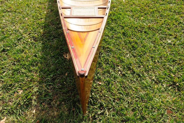 ALDO Kayaking, Canoeing & Rafting>Canoes L: 187.5 W: 31.5 H: 24 Inches / NEW / wood Real High Quality Canadian Cedar Canoe With Ribs 16 feet