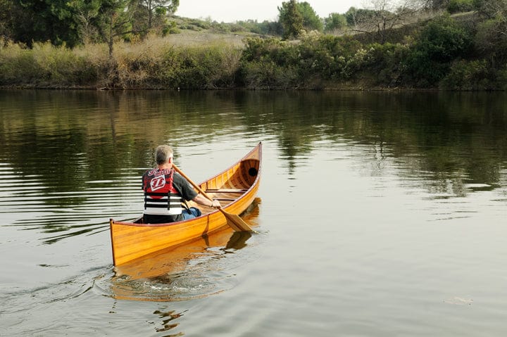 ALDO Kayaking, Canoeing & Rafting>Canoes L: 187.5 W: 31.5 H: 24 Inches / NEW / wood Real High Quality Canadian Cedar Canoe With Ribs 16 feet