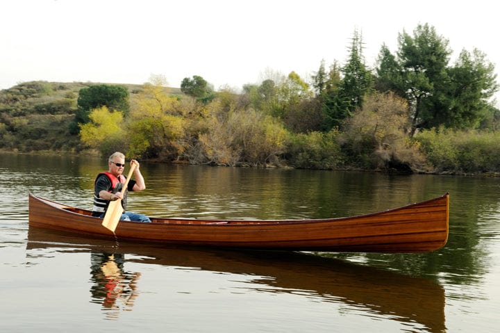 ALDO Kayaking, Canoeing & Rafting>Canoes L: 187.5 W: 31.5 H: 24 Inches / NEW / wood Real High Quality Canadian Cedar Canoe With Ribs 16 feet