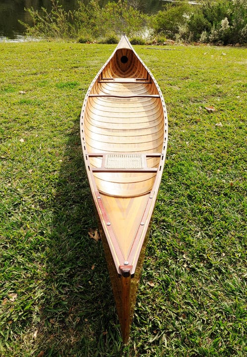 ALDO Kayaking, Canoeing & Rafting>Canoes L: 187.5 W: 31.5 H: 24 Inches / NEW / wood Real High Quality Canadian Cedar Canoe With Ribs 16 feet