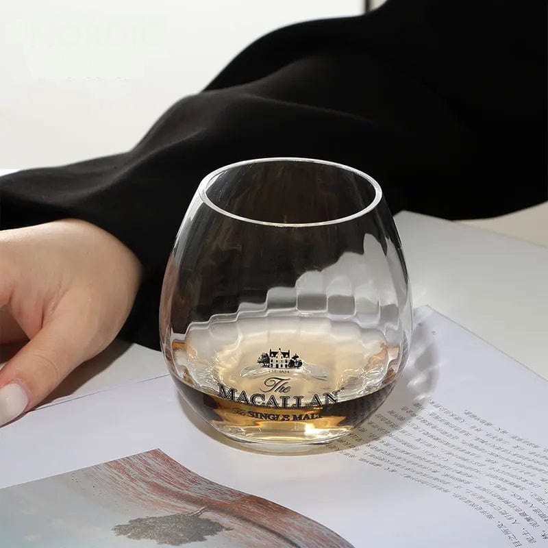 ALDO Kitchen & Dining > Tableware > Drinkware Private Collection New Macallan Signature Single Malt  Elegant Lady Flower Buds Crystall  Whiskey Lead-Free Glasses