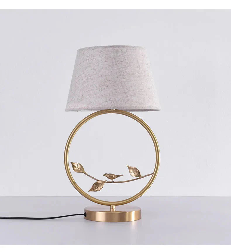 ALDO Lamps> Lighting & Ceiling Fans Modern Table LED Lamp Made of Genuine Real Copper Will Not Rust and Is Durable