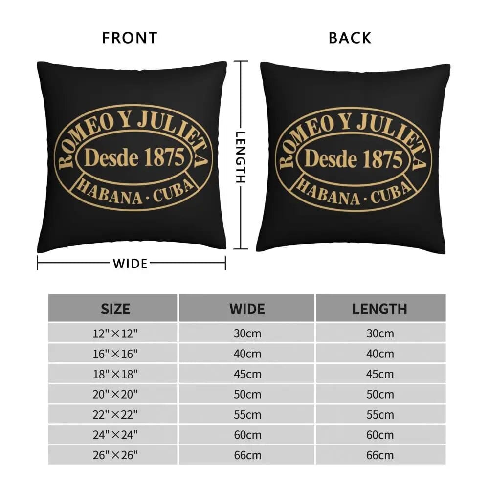 ALDO Linens & Bedding > Bedding > Pillowcases & Shams Romeo and Julieta Habana Cuba Cigar Style Pillowcases  Poliester