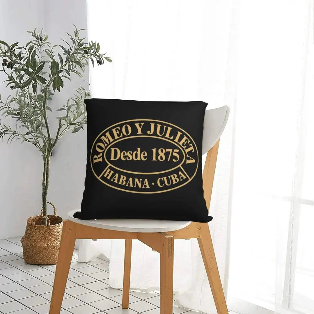 ALDO Linens & Bedding > Bedding > Pillowcases & Shams Romeo and Julieta Habana Cuba Cigar Style Pillowcases  Poliester