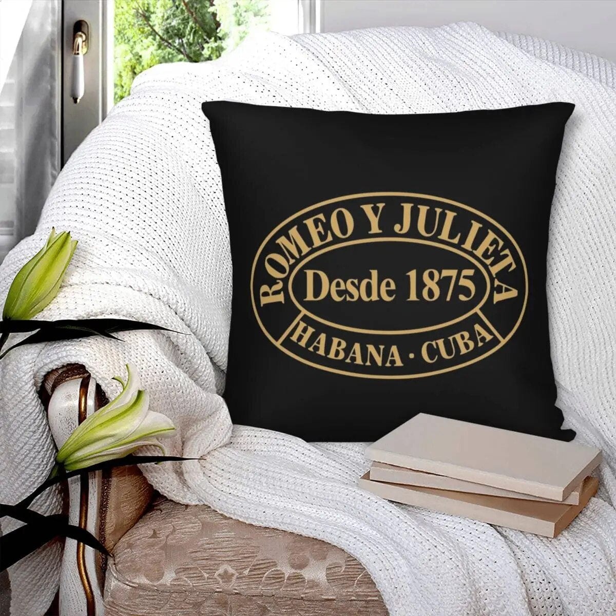 ALDO Linens & Bedding > Bedding > Pillowcases & Shams Romeo and Julieta Habana Cuba Cigar Style Pillowcases  Poliester