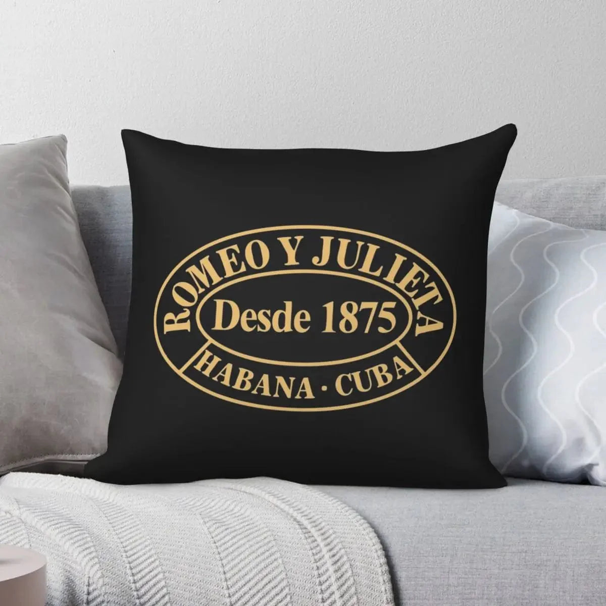 ALDO Linens & Bedding > Bedding > Pillowcases & Shams Romeo and Julieta Habana Cuba Cigar Style Pillowcases  Poliester