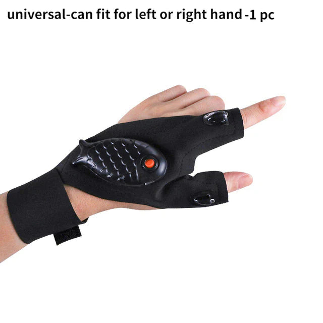 ALDO Outdoor Recreation > Camping & Hiking > Camping Lights & Lanterns Amzing Innovation Rechargeable Magic Strap Fingerless Flashlight Gloves Waterproof Available in Three Different Styles