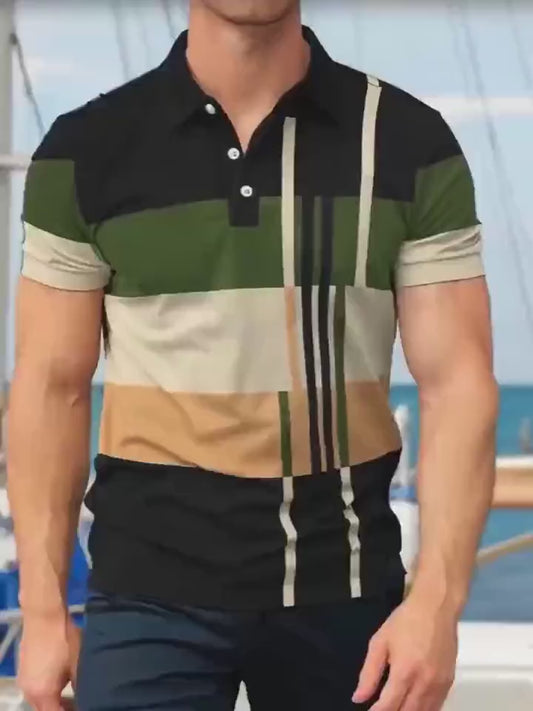 Men's New Summer Polo Type Shirt Collection Casual Fashionable Short Sleeve